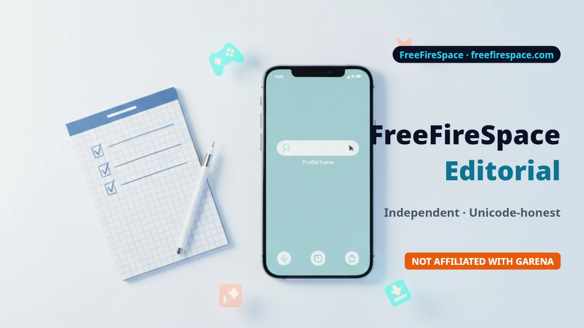 FreeFireSpace Editorial — independent Free Fire space tool, not affiliated with Garena