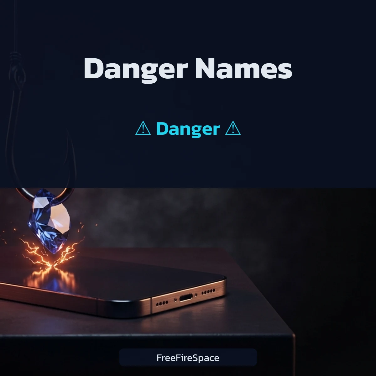 Danger names for Free Fire with character counts