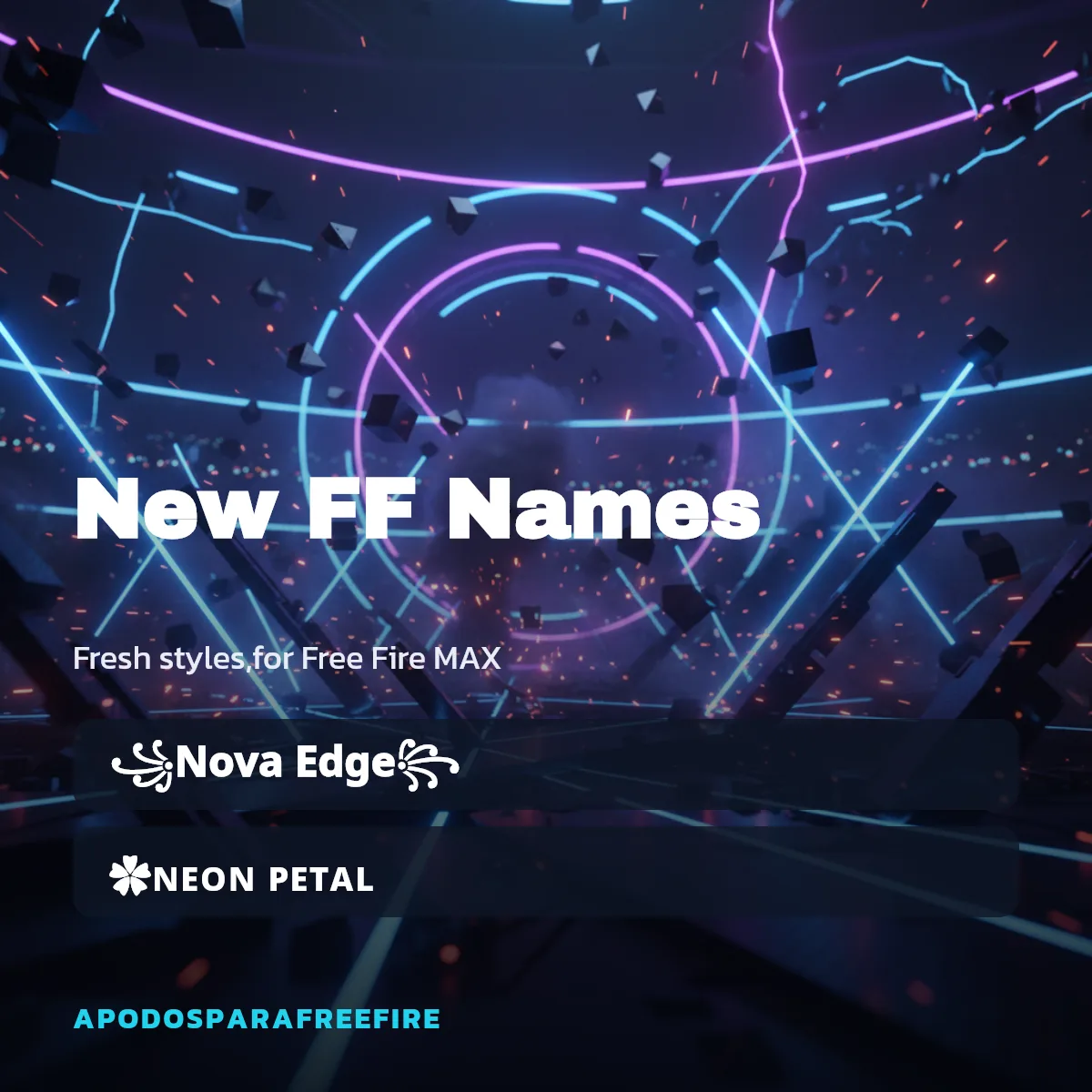 New Free Fire names with character counts