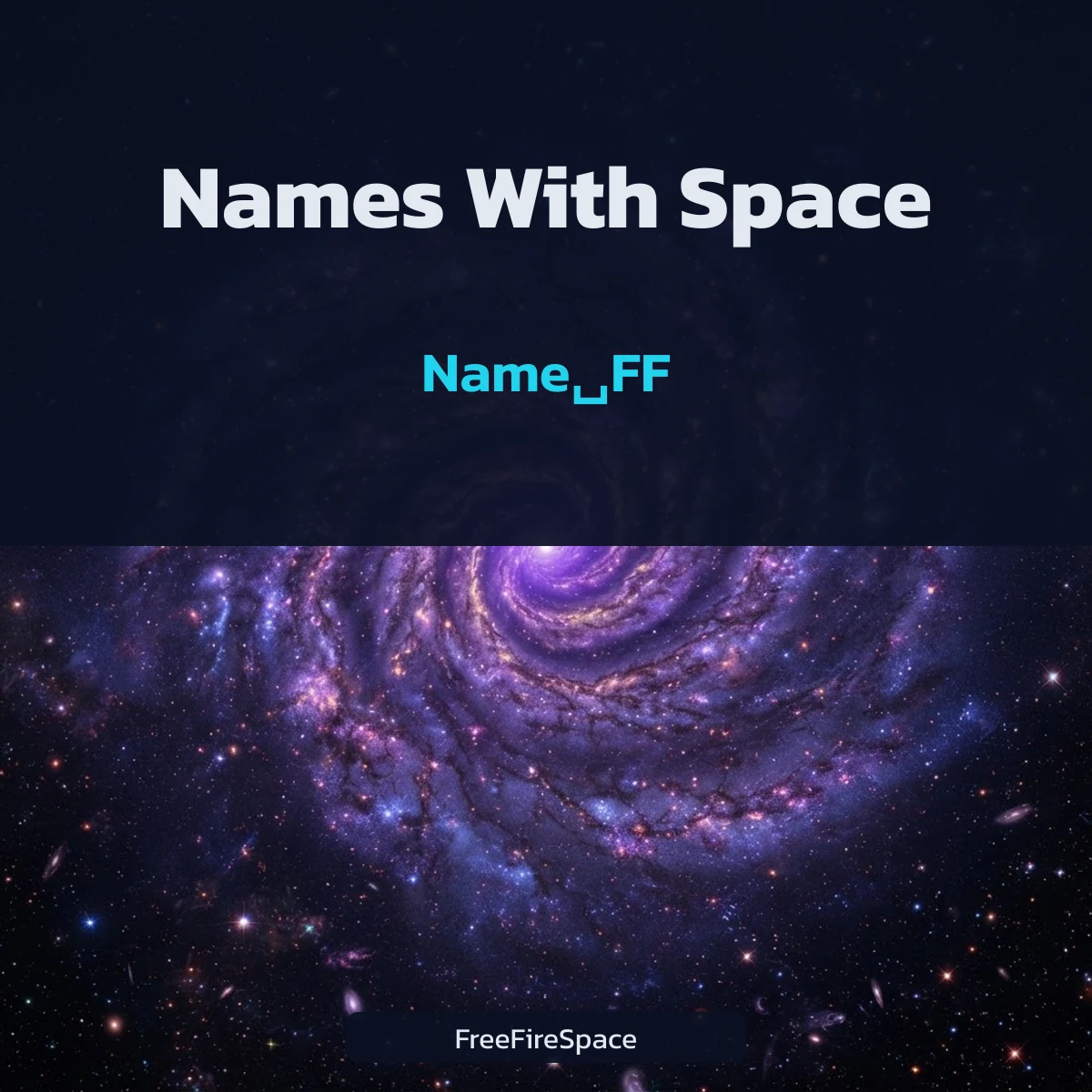 Free Fire names with and without space and character counts